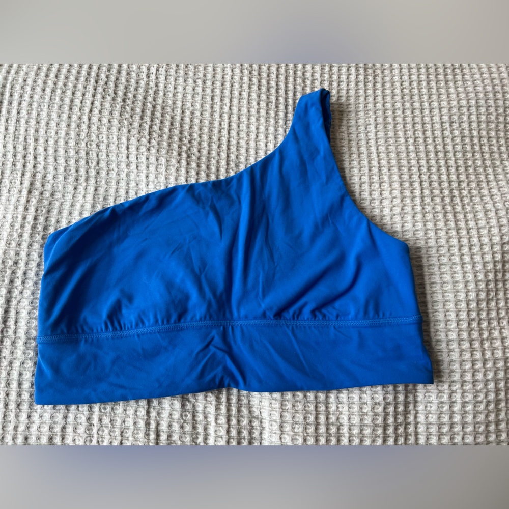 lululemon athletica Blue One-Shoulder Top EUC